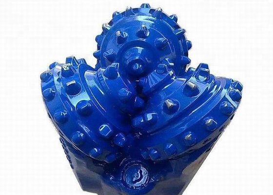 Blue 8 1/2 Inch Roller Cone Drill Bit Rubber Sealed Bearing